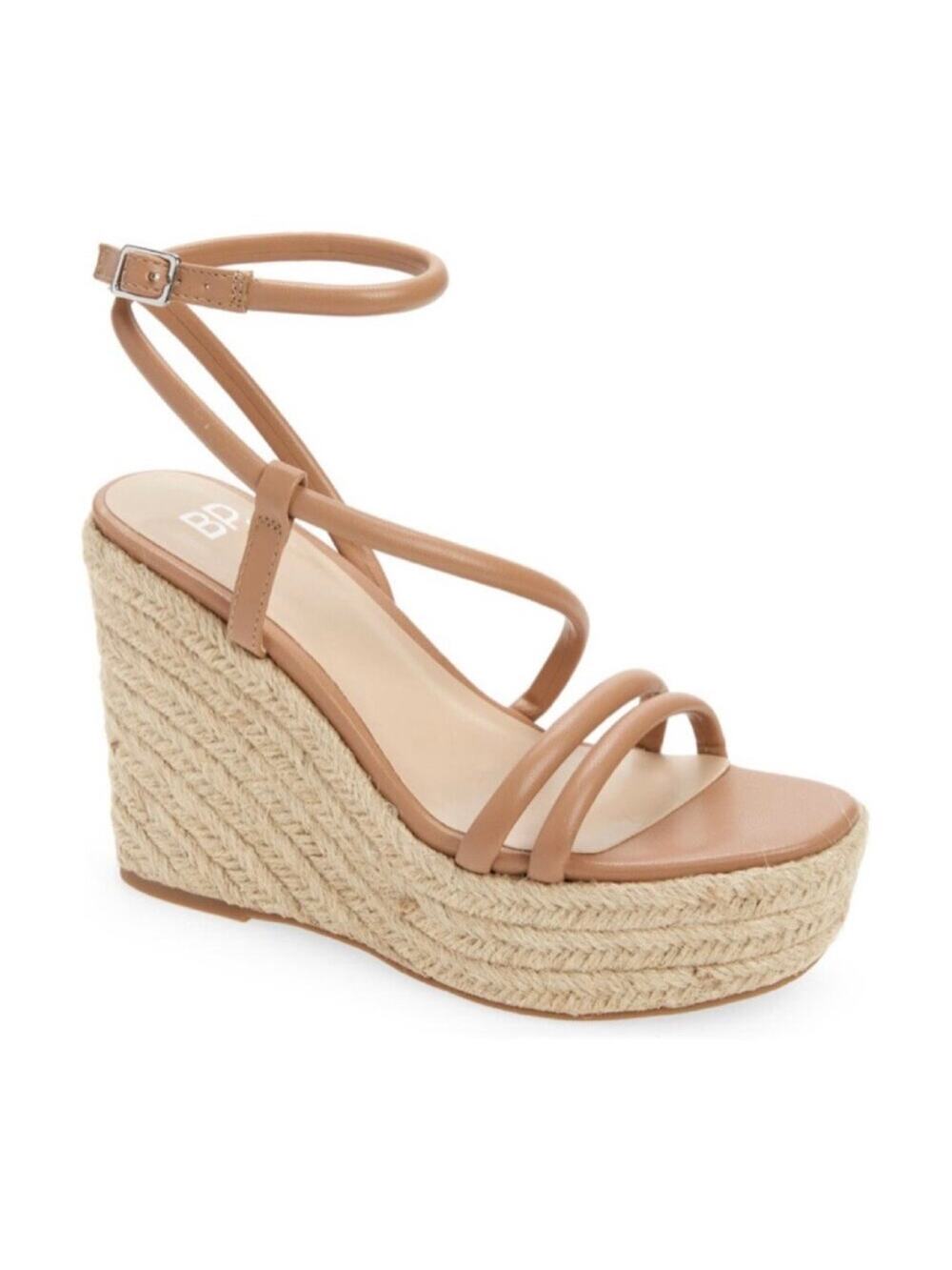 BP Women's Cohan Tan Espadrille Platform Wedge
Sandals Size 8.5